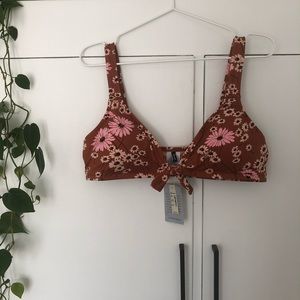 NWT Madewell Tie-Front Bikini Top